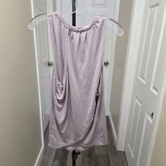 Diadora Modal Blend Light Pink Sleeveless Swing Tank Flowy Soft Minimalist Top - Picture 6 of 7